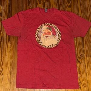 Next Level Apparel Red Santa Graphic Tee